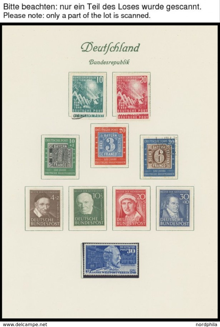 SAMMLUNGEN *,o , überwiegend Ungebrauchte Sammlung Bundesrepublik Von 1949-66 Auf Borek Seiten Mit Vielen Guten Ausgaben - Oblitérés