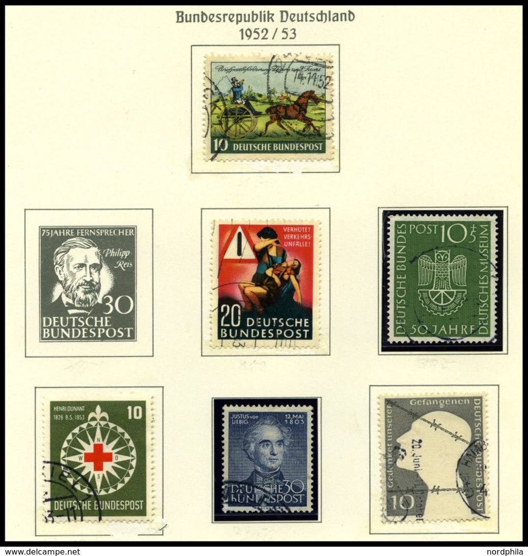 SAMMLUNGEN O,**,* , Sammlung Bundesrepublik Von 1949-79 Mit Mittleren Ausgaben, Anfangs Lückenhaft, Später Postfrisch Un - Used Stamps