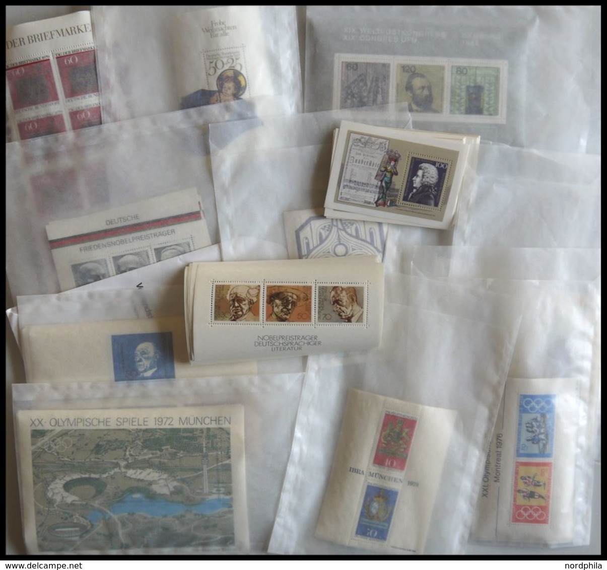 LOTS Aus Bl. 4-44 **, 1968-98, Postfrische Dublettenpartie Blocks In Unterschiedlichen Mengen, Fast Nur Prachterhaltung - Sonstige & Ohne Zuordnung