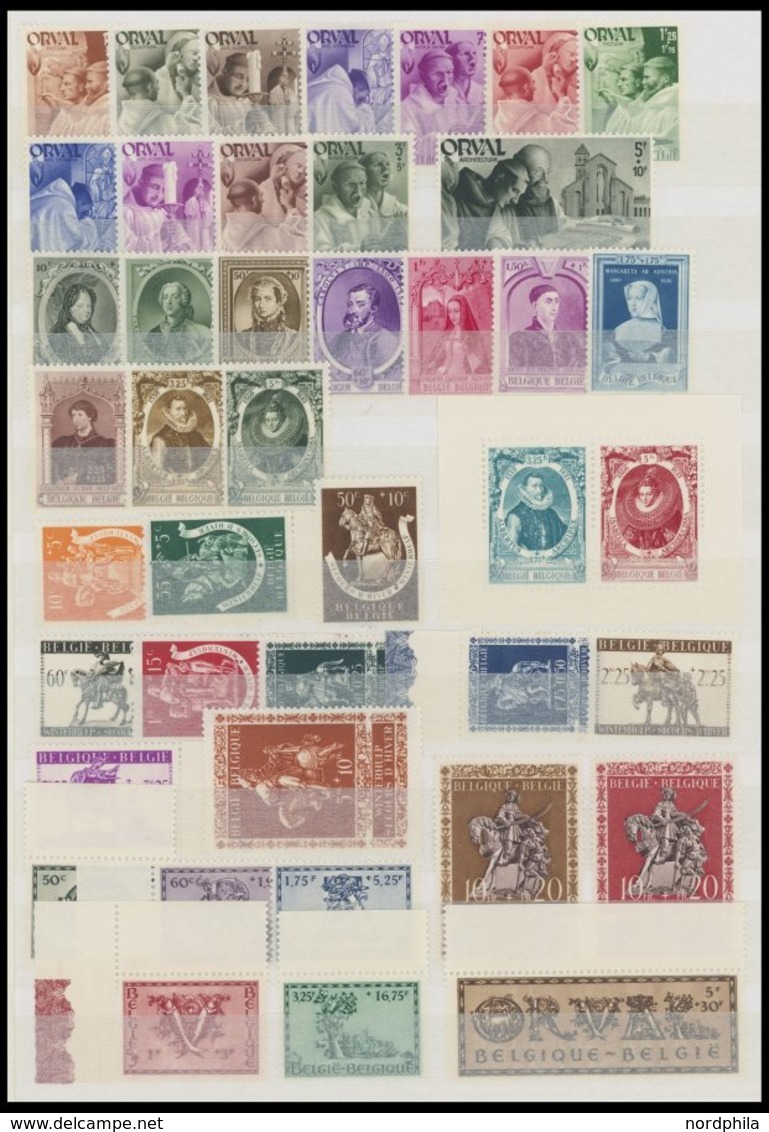 1941-53, Postfrische Teilsammlung Belgien, U.a. Mit Mi.Nr. 961-66, Prachterhaltung, Mi. 160.- -> Automatically Generated - Collections