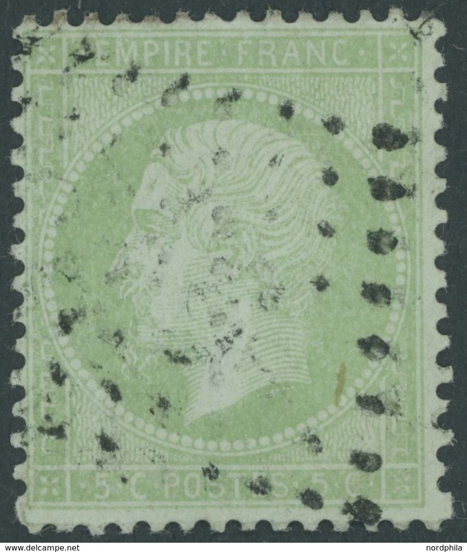 FRANKREICH 19c O, 1871, 5 C. Grün Auf Bläulich, Pracht, Mi. 110.- - Sonstige & Ohne Zuordnung