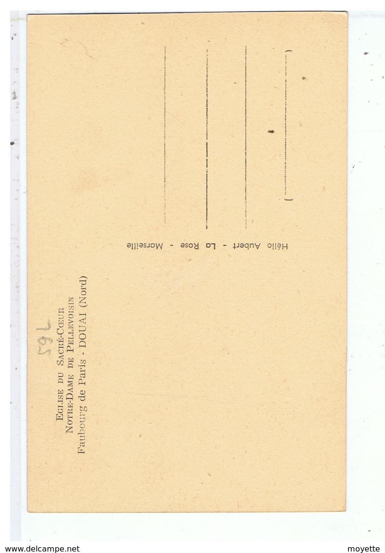 CPA-59-DOUAI-EGLISE DU SACRE-COEUR-NOTRE-DAME DE PELLEVOISIN-PANNEAU DOUAI- - Douai