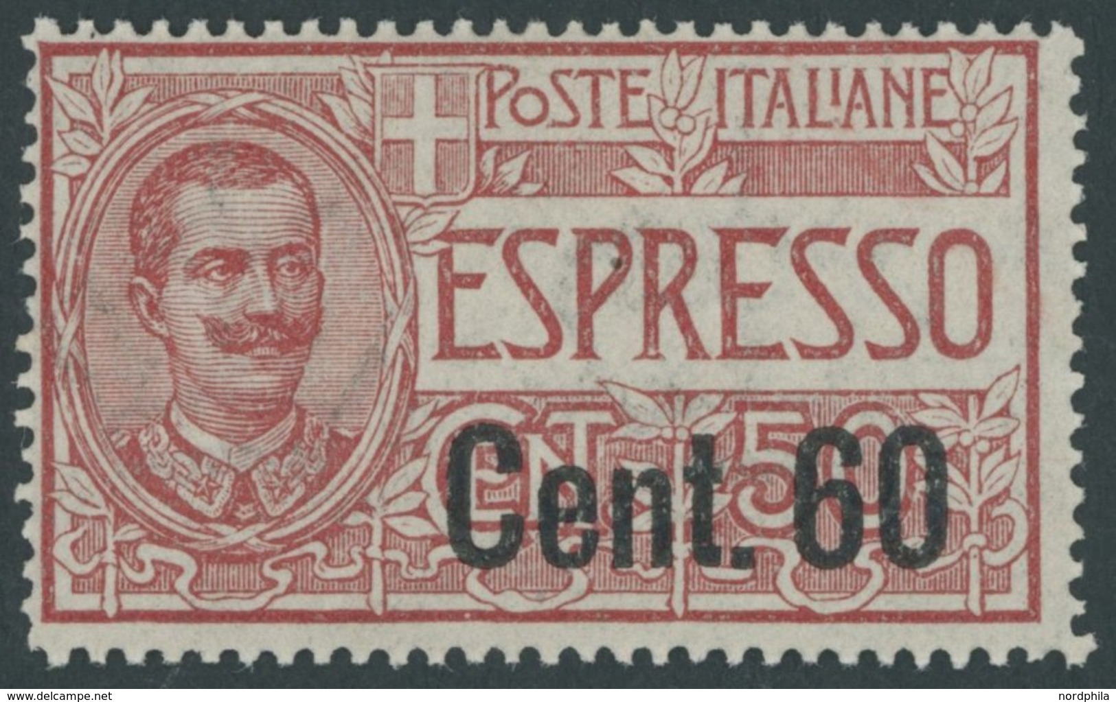 ITALIEN 148 **, 1922, 60 C. Auf 50 C. Eilmarke, Postfrisch, Pracht, Mi. 60.- - Gebraucht