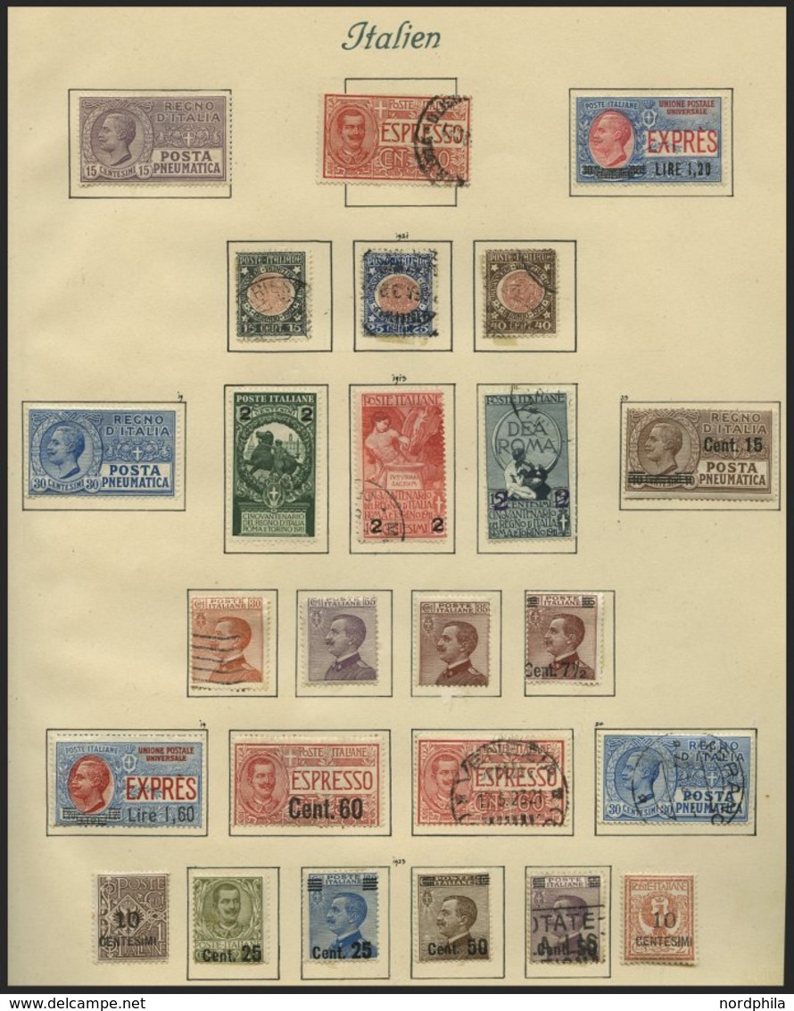 SAMMLUNGEN, LOTS O, *, Interessante Reichhaltige Alte Sammlung Italien Bis 1941, Mit Vielen Guten Werten Und Sätzen, Erh - Collections