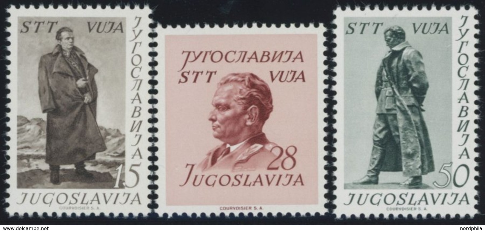 JUGOSLAWIEN 693-95 **, 1952, 60. Geburtstag Von Tito, Postfrischer Prachtsatz, Mi. 50.- - Other & Unclassified