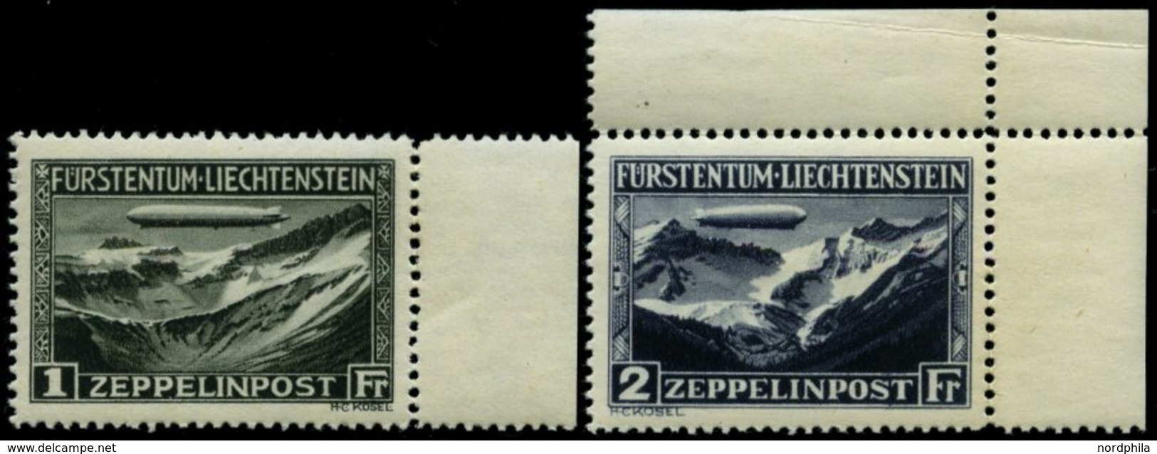 LIECHTENSTEIN 114/5 **, 1931, Graf Zeppelin, Pracht, Mi. 650.- - Autres & Non Classés