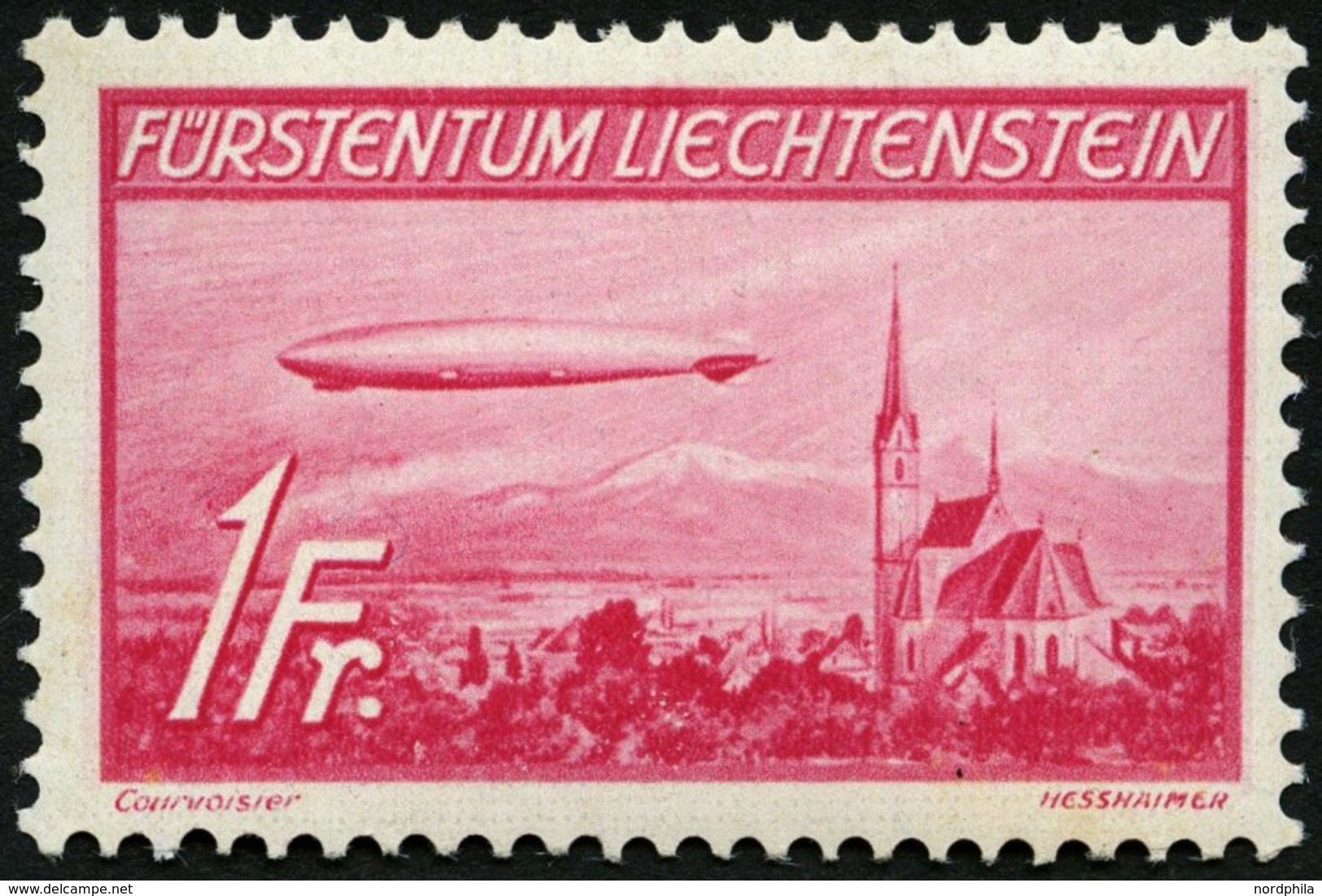 LIECHTENSTEIN 149 **, 1936, 1 Fr. Hindenburg, Pracht, Mi. 140.- - Autres & Non Classés