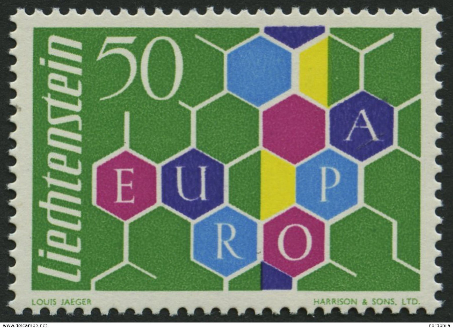 LIECHTENSTEIN 398 **, 1960, 50 Rp. Europa, Pracht, Mi. 100.- - Sonstige & Ohne Zuordnung