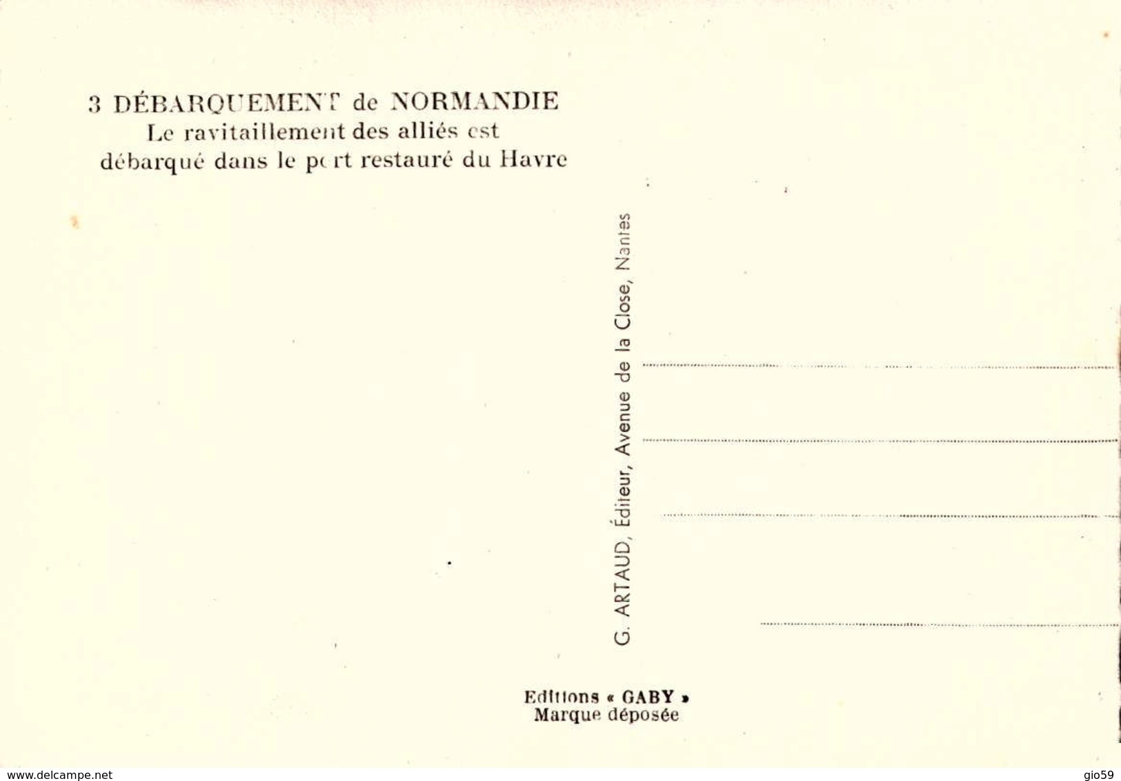 Militaria > Manoeuvres / DEBARQUEMENT  NORMANDIE    /LOT 744 - Manoeuvres