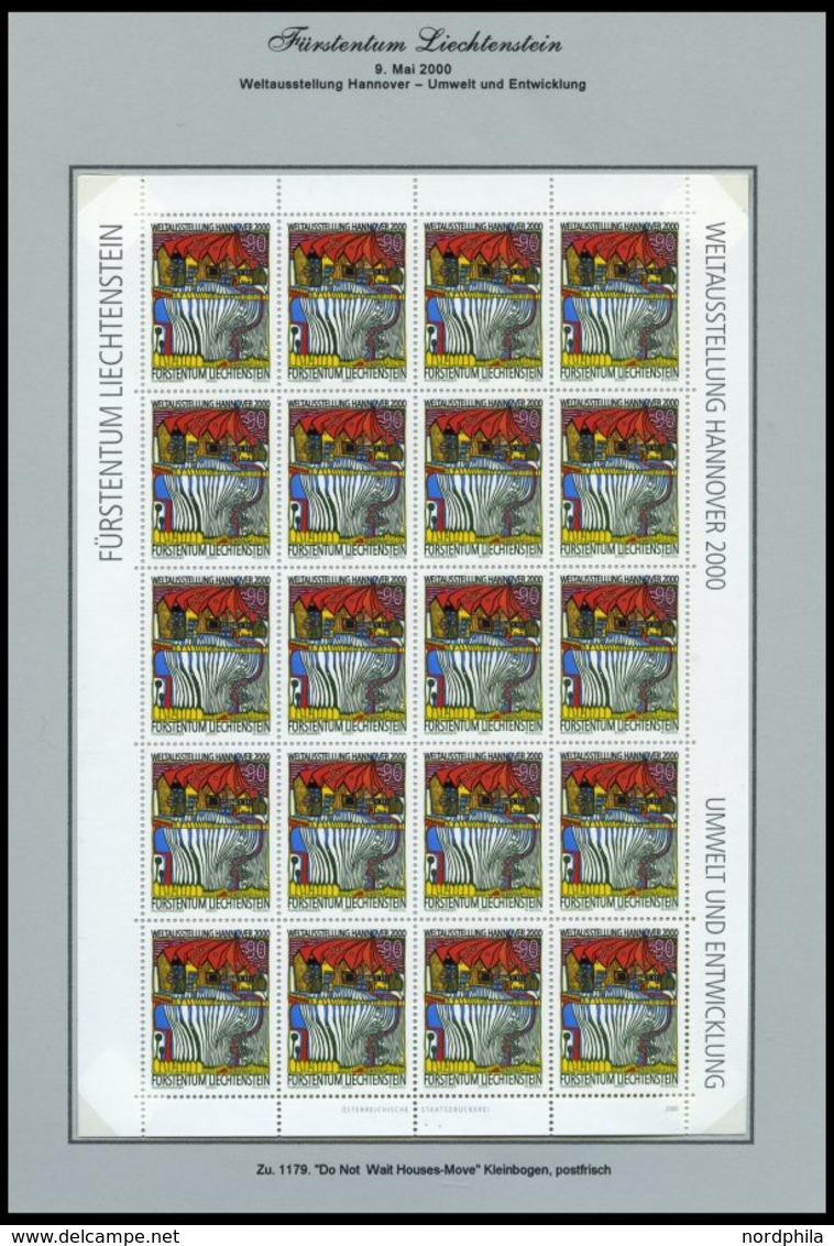 SAMMLUNGEN, LOTS **,Brief , Saubere Sammlung Liechtenstein Von 1996-2000, Jeweils **, Auf FDC`s (nur 1151 Fehlt) Und Auf - Lotes/Colecciones