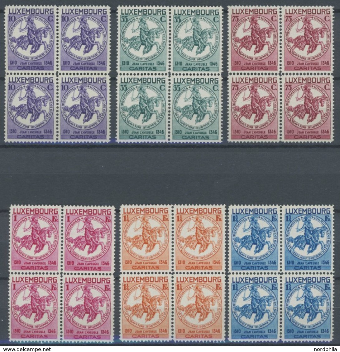 LUXEMBURG 259-64 VB **, 1934, Kinderhilfe In Viererblocks, Pracht, Mi. 560.- - 1859-1880 Wappen & Heraldik