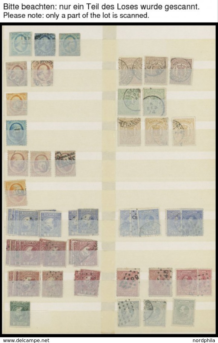 Dublettenpartie Niederlande Von 1852 Bis Ca. 1965, Fast Nur Gestempelt, Ab 1920 Nur Kleinere Werte, Anfangs Diverse Bess - Collections