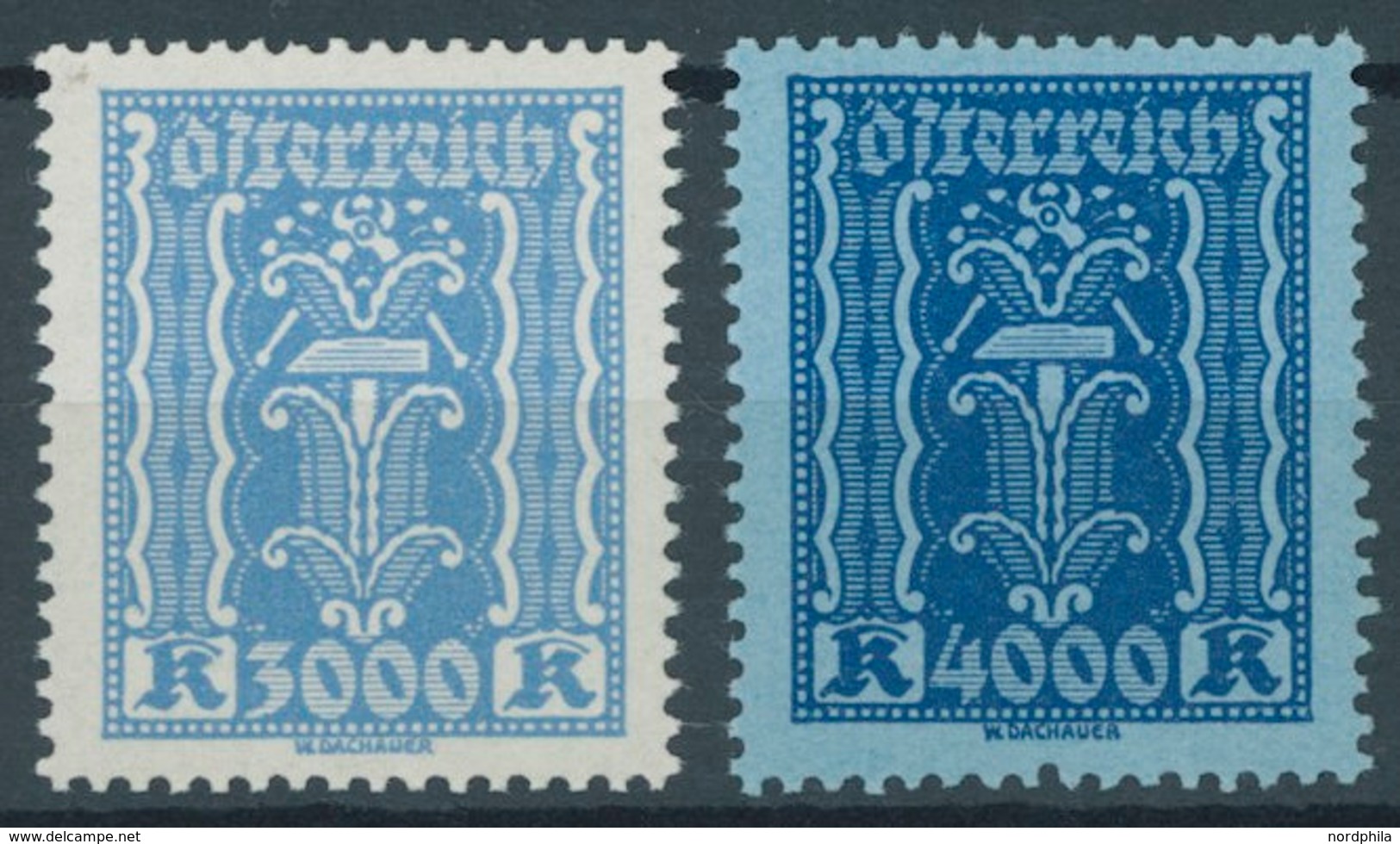 ÖSTERREICH 1918-1938 360-97 **, 1922, Freimarken, Postfrischer Prachtsatz, Mi. 270.- - Other & Unclassified
