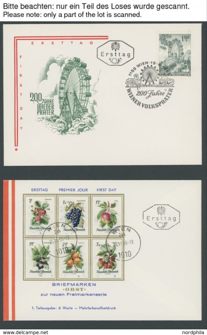 LOTS 1966-69, 80 Verschiedene FDC`s Im Briefalbum, Fast Nur Prachterhaltung - Collections