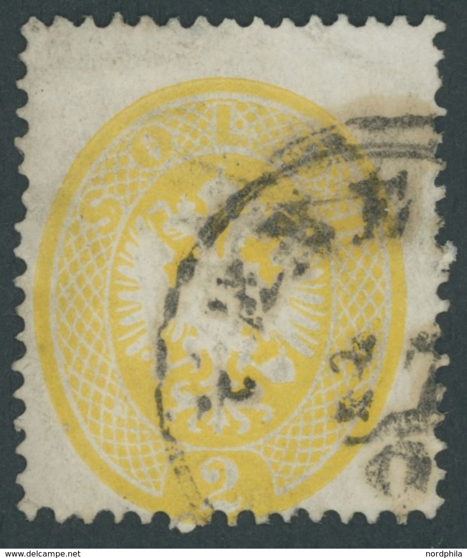 1863, 2 So. Gelb, Feinst, Mi. 150.- -> Automatically Generated Translation: 1863, 2 Special Yellow, Very Fine, Michel 15 - Lombardy-Venetia