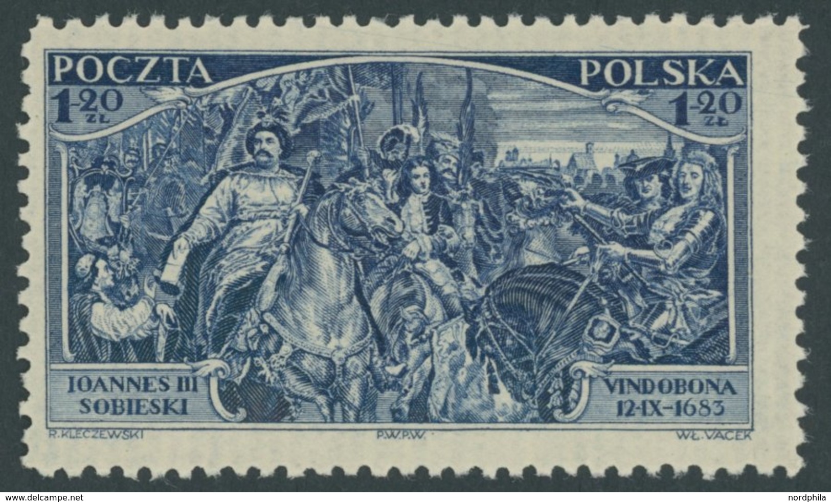 POLEN 283 **, 1933, 1.20 Zl. Befreiung Wiens, Postfrisch, Pracht, Mi. 80.- - Other & Unclassified