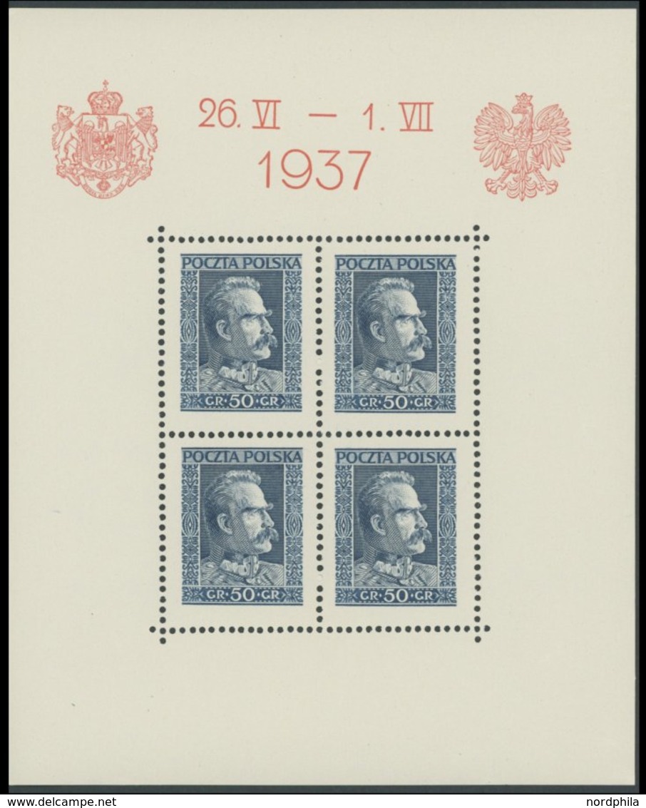 POLEN Bl. 2-4 **, 1937, Besuch Des Königs Von Rumänien, 3 Prachtblocks Mi. 150.- - Other & Unclassified