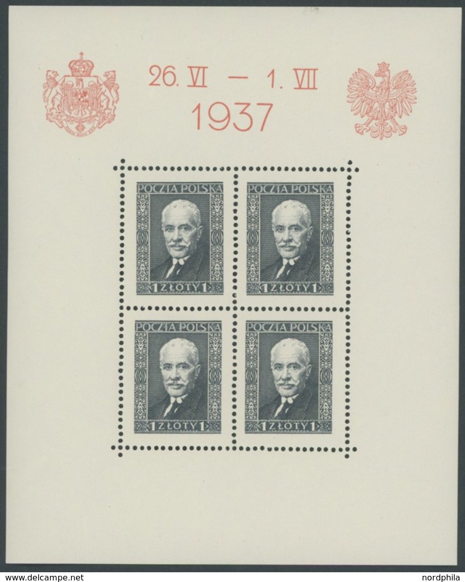 POLEN Bl. 2-4 **, 1937, Besuch Des Königs Von Rumänien, 3 Prachtblocks Mi. 150.- - Other & Unclassified