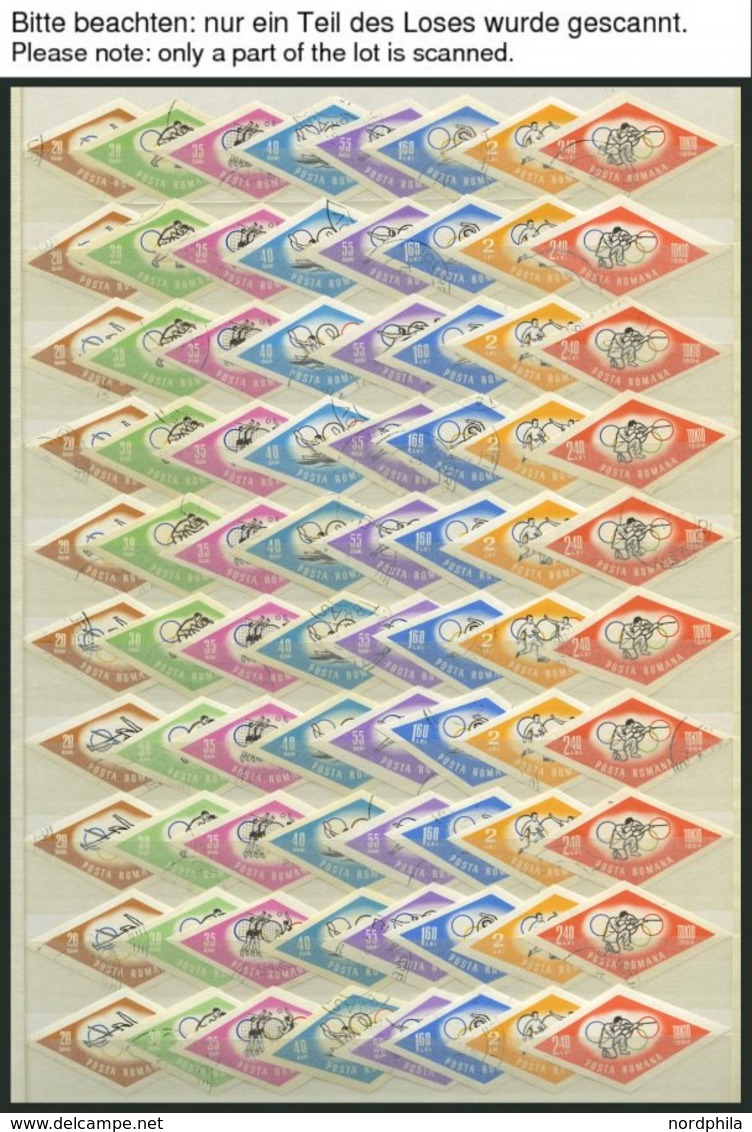 RUMÄNIEN 2317-24B O, 1964, Olympische Sommerspiele, Ungezähnt, 1000x, Pracht, Mi. 6000.- - Otros & Sin Clasificación