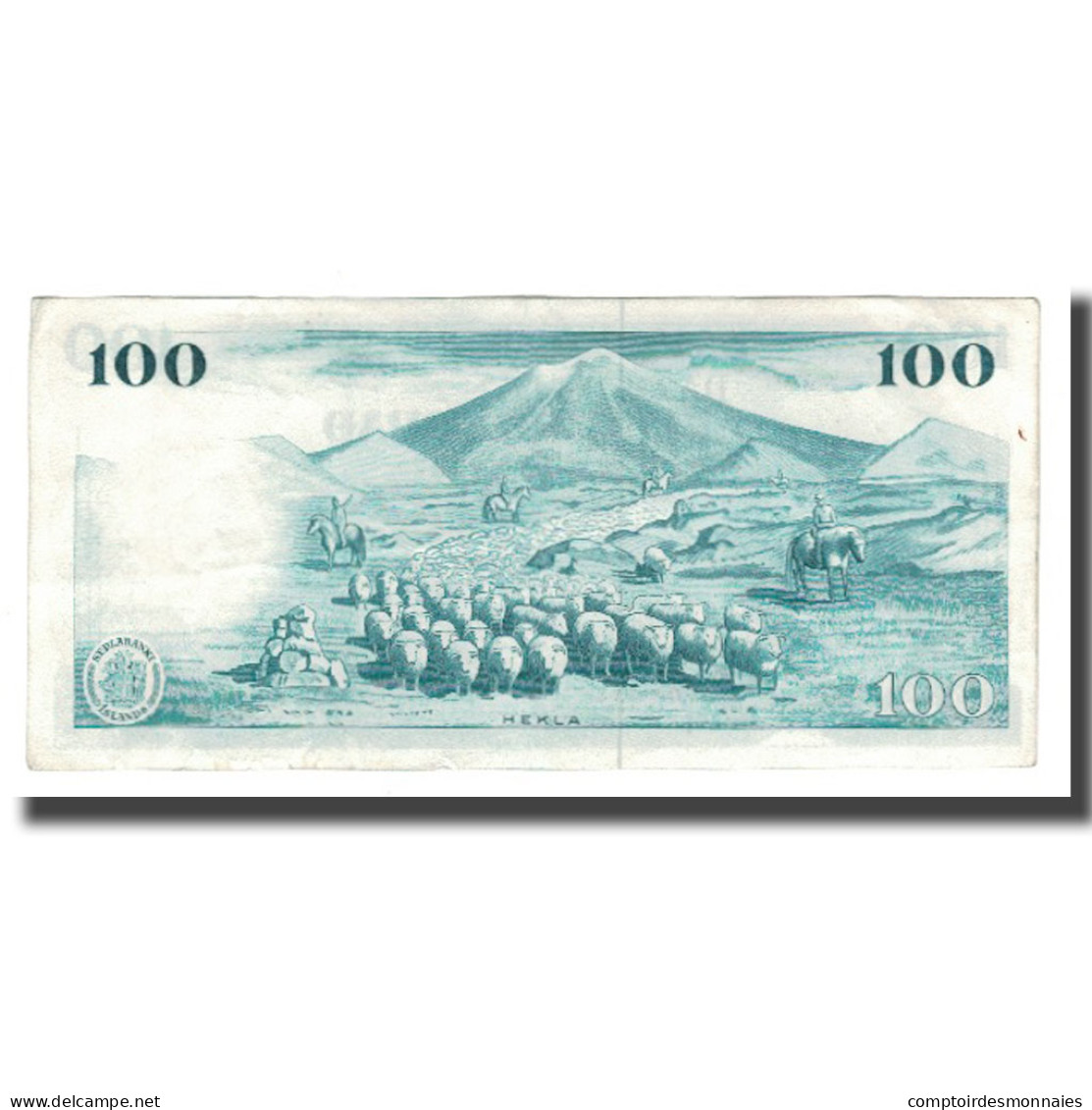 Billet, Iceland, 100 Kronur, L.1961, 1961-03-29, KM:44a, TTB+ - Island