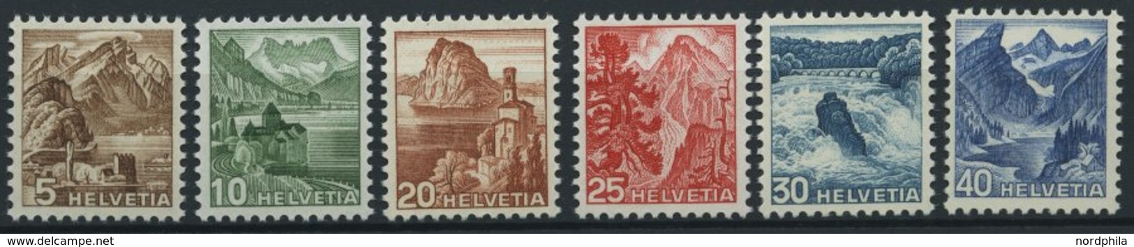 SCHWEIZ BUNDESPOST 500-05 **, 1948, Landschaften, Prachtsatz, Mi. 55.- - Autres & Non Classés