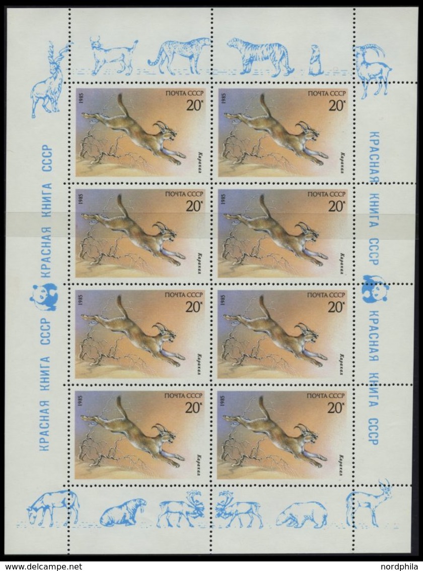 SOWJETUNION 5540KB **, 1985, 20 K. Geschütze Tiere Im Kleinbogen, Pracht, Mi. 200.- - Other & Unclassified