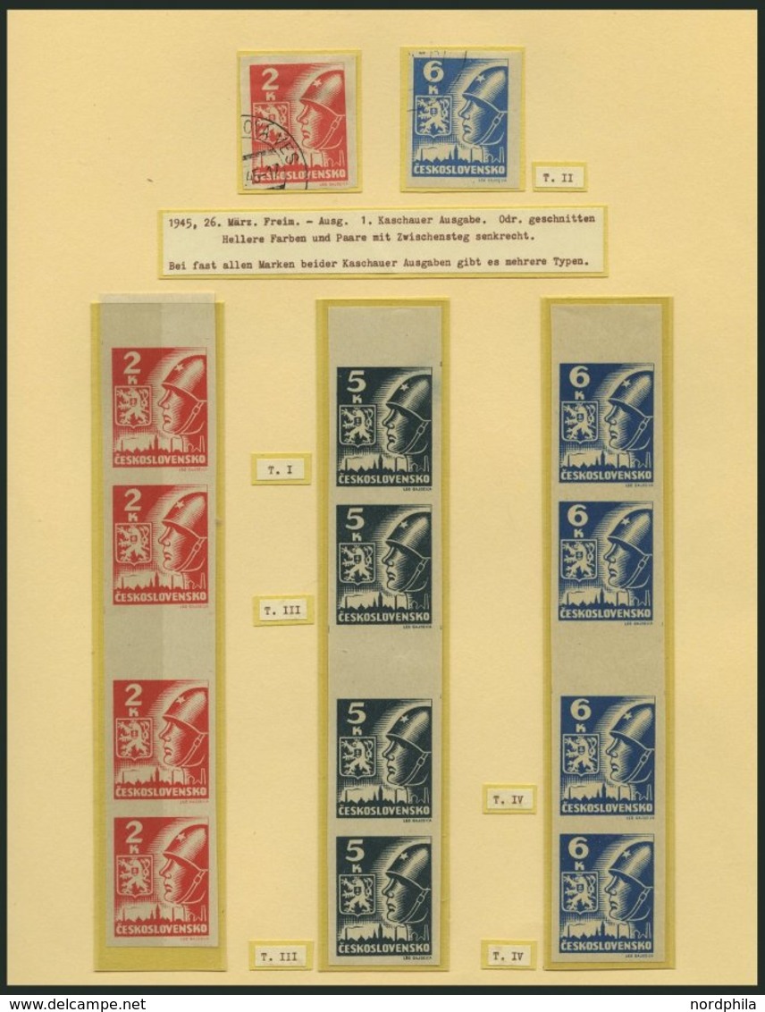 TSCHECHOSLOWAKEI Brief,o,*, **, 1940-48, interessante Sammlung mit 27 Bedarfsbelegen, dabei Feldpost, Zensurbelege, dazu