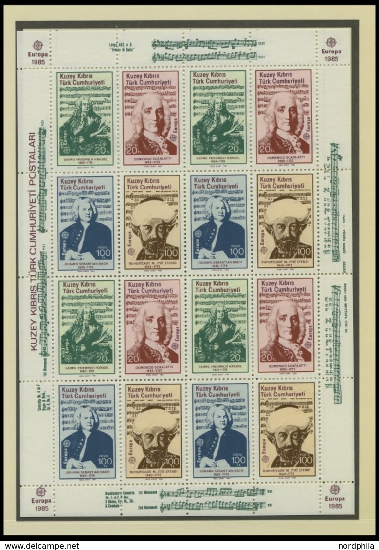 TÜRKISCH ZYPERN Bl. 1-5 **, 1979-85, 5 Blocks Komplett Und Ein Kleinbogen, Pracht, Mi. 82.- - Ungebraucht