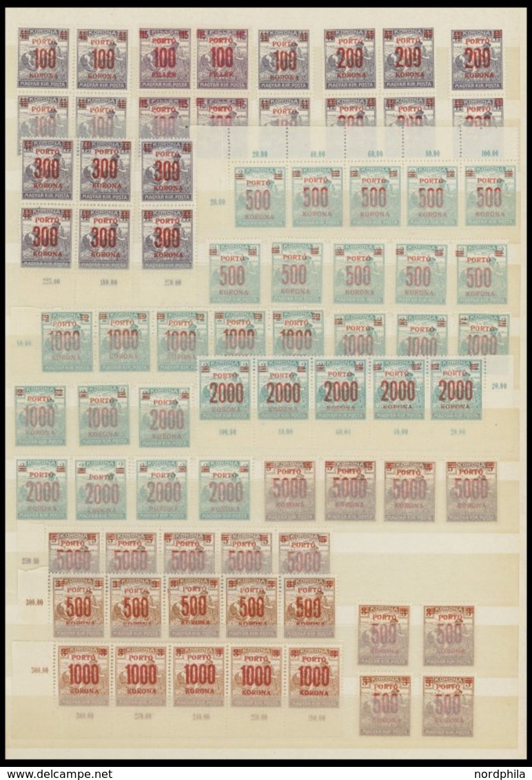 Postfrische Dublettenpartie Portomarken Von 1915-41, Dabei Einheiten, Fast Nur Prachterhaltung -> Automatically Generate - Collections