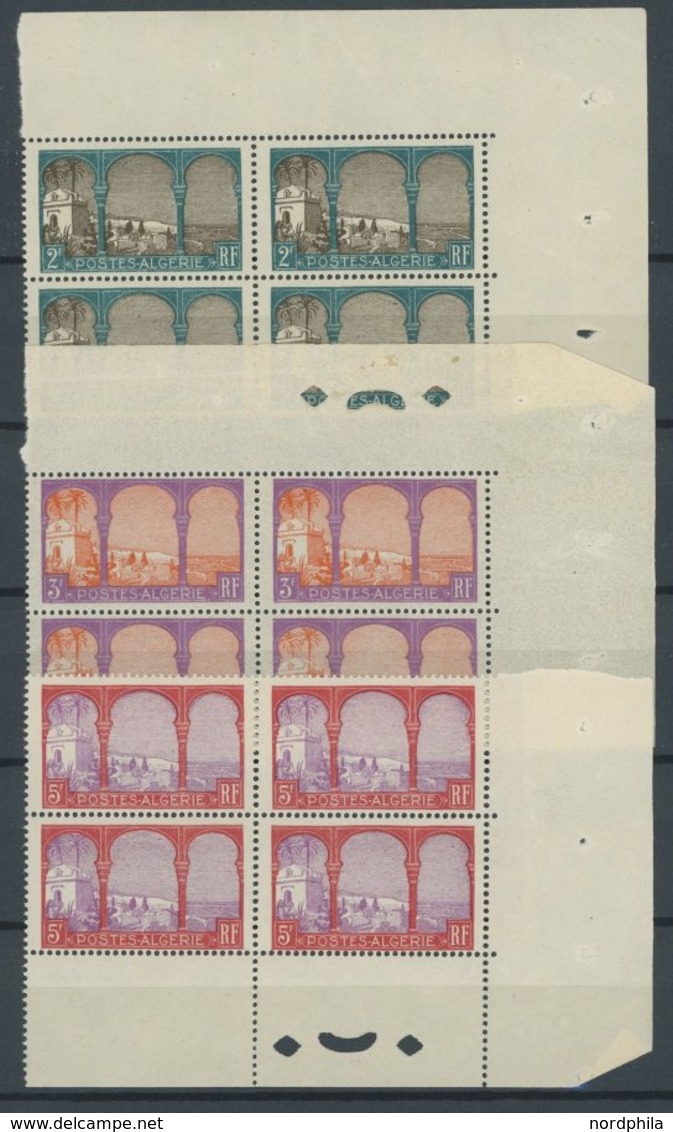 1926, Landesansichten In Viererblocks, Postfrischer Prachtsatz -> Automatically Generated Translation: 1926, "country Vi - Algerien (1962-...)