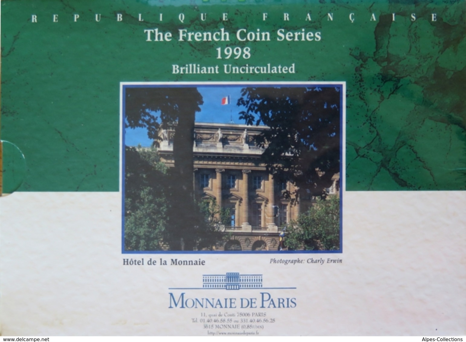 0456 - COFFRET BU - FRANCS - 1998 - 1 Centime à 20 Francs - Sous Blister - Autres & Non Classés