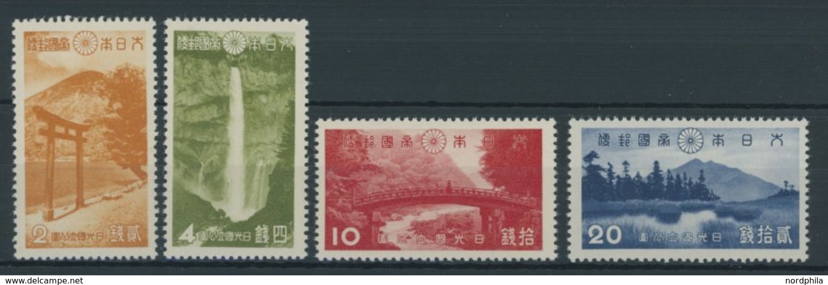 1938, Nikko-Nationalpark, Postfrischer Prachtsatz -> Automatically Generated Translation: 1938, "Nikko National Park", V - Other & Unclassified