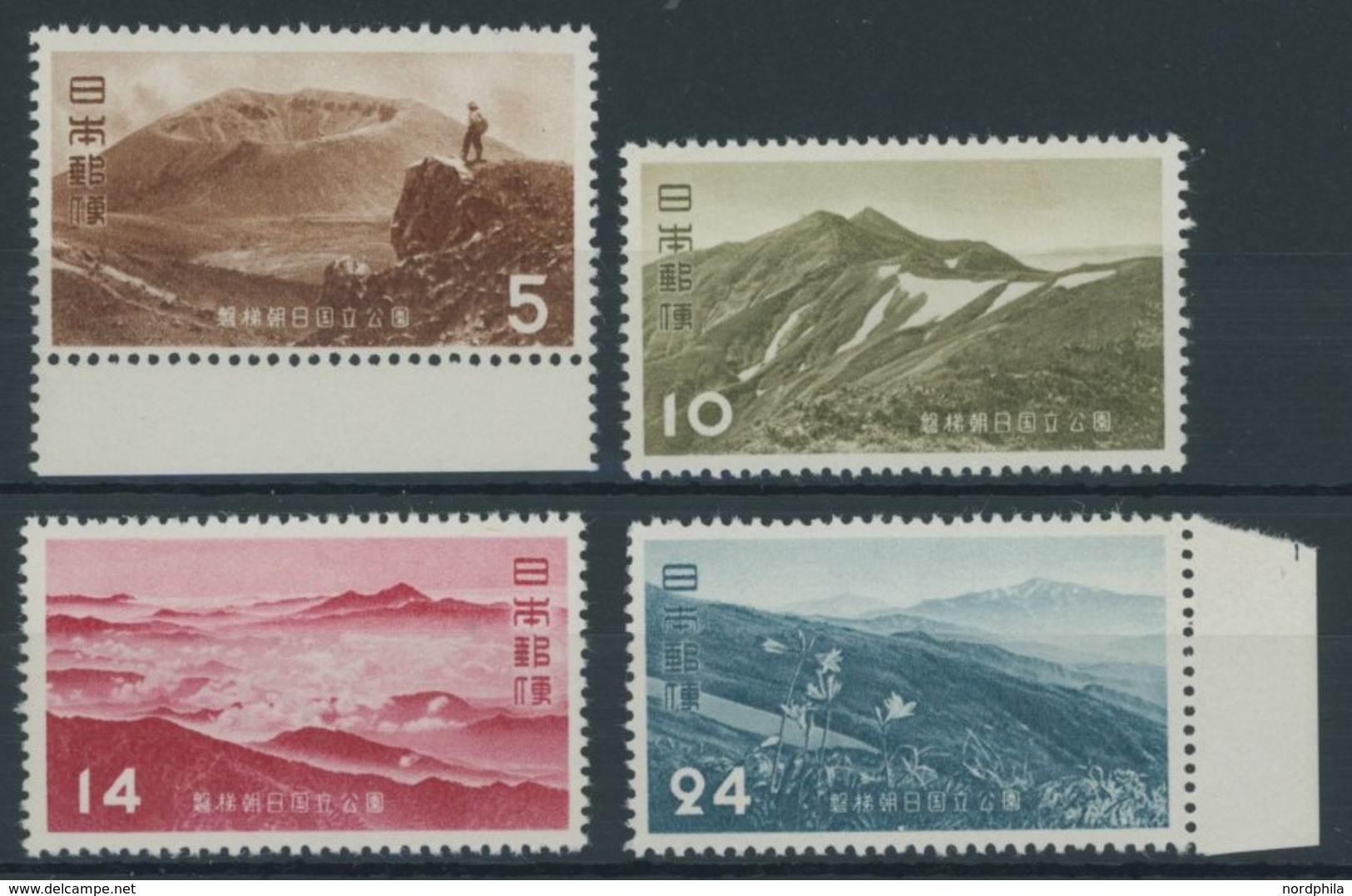 1952, Nationalpark Bandai-Asahi, Postfrischer Prachtsatz -> Automatically Generated Translation: 1952, "National Park Ba - Other & Unclassified