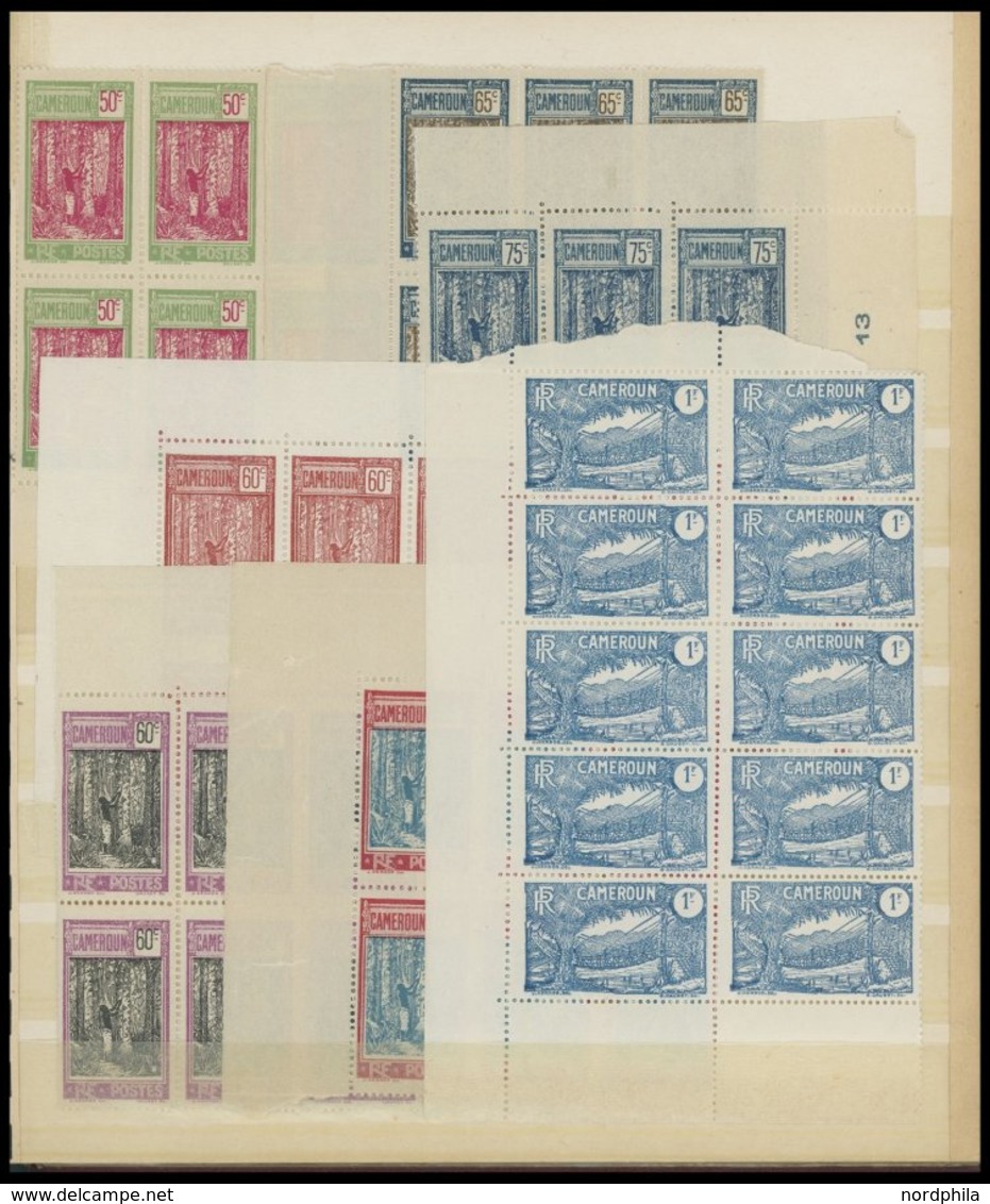 KAMERUN **,* , 1916-43, Reichhaltige, überwiegend Postfrische Partie Mit Vielen Bogenteilen, Meist Prachterhaltung - Unused Stamps