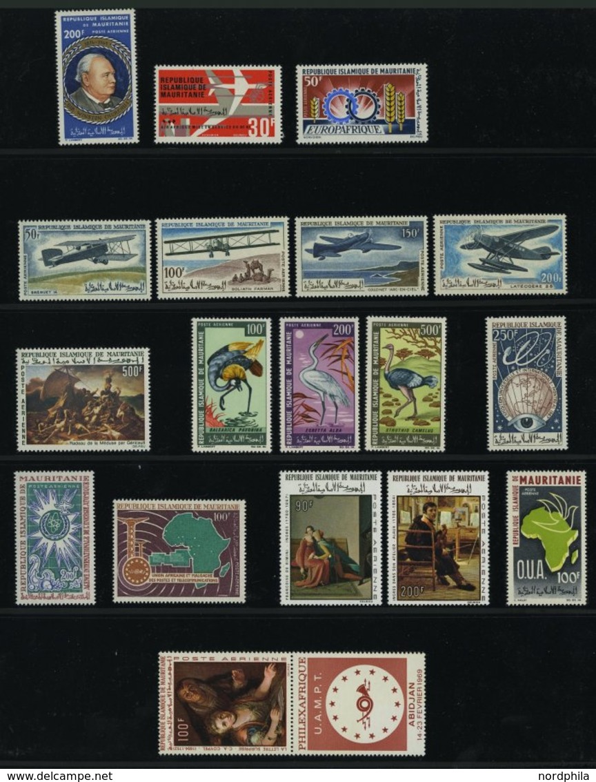 MAURETANIEN **, 1960-68, Partie Verschiedener Kompletter Flugpost-Ausgaben, Pracht, Mi. 240.- - Mauritania (1960-...)