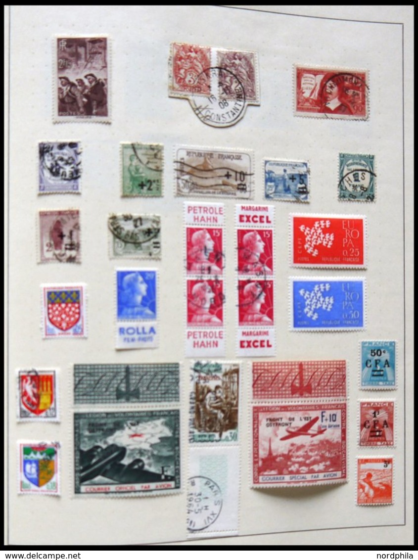 SLG., LOTS EUROPA o,*,** , umfangreiche Sammlung Europa bis ca. 1950 in 9 Schaubek Alben, meist wohl nur kleinere und mi