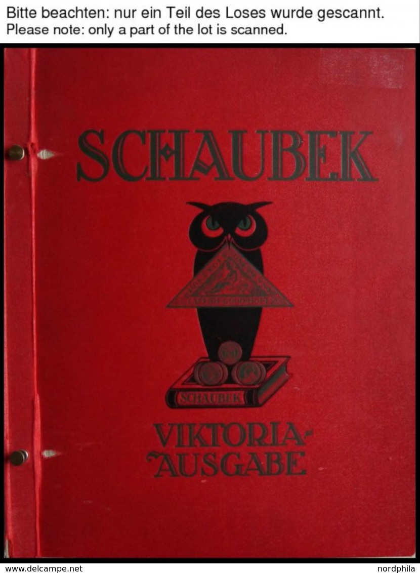 SLG. ÜBERSEE O,*,(*) , Dickes Altes Schaubek Album Viktoria-Ausgabe Mit Diversen Werten Asien Und Amerika Von Ca. 1857-1 - Autres - Amérique