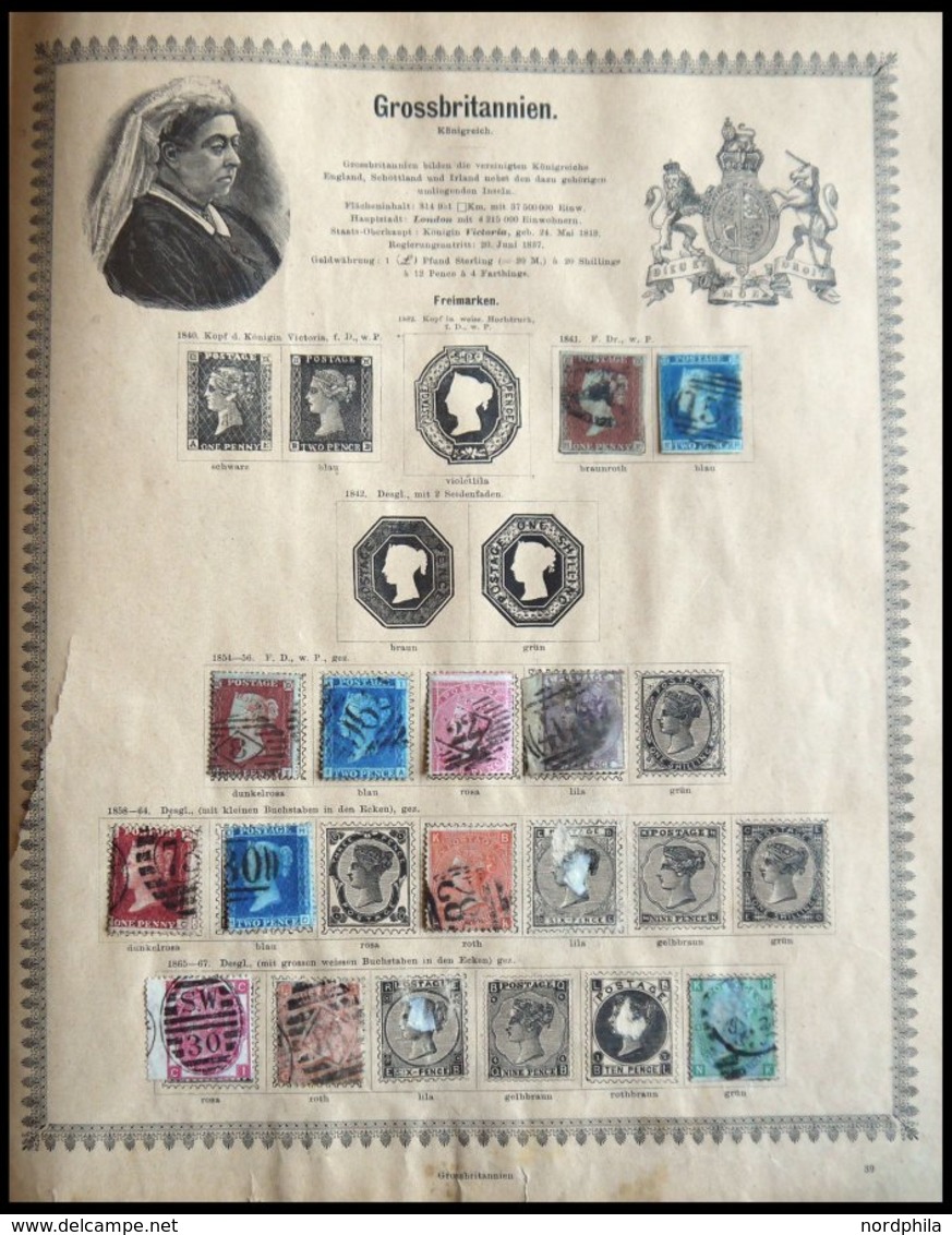 SLG. ALLE WELT o,* , Schaubek`s illustriertes Briefmarken-Album von Gebrüder Senf (Album lädiert, Rücken fehlt), die deu
