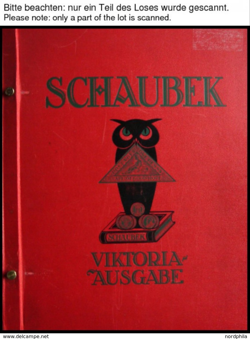 SLG. ALLE WELT *,o,(*) , Dickes Altes Schaubek Album Viktoria-Ausgabe Mit Diversen Werten Europa (ab Schweiz), Afrika Un - Sonstige & Ohne Zuordnung