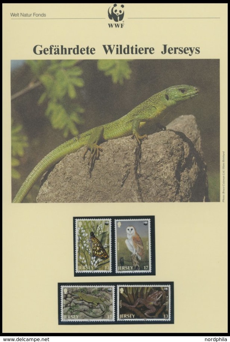 SONSTIGE MOTIVE **,Brief,BrfStk , World Wildlife Fund aus 1983-89 mit über 80 Kapiteln in 7 Spezialalben, jeweils postfr