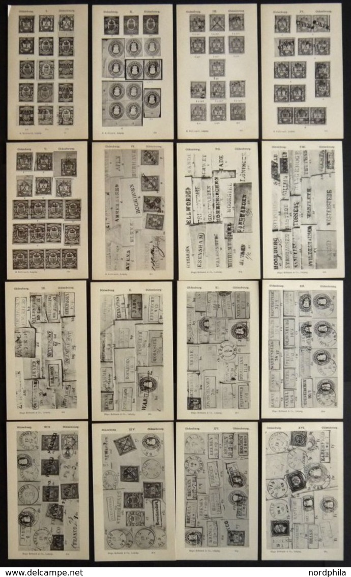 PHIL. LITERATUR Krötzsch-Handbuch Der Postfreimarkenkunde - Abschnitte XII, Oldenburg, Mit Lichttafeln I-VI, 1894, 119 S - Philately And Postal History