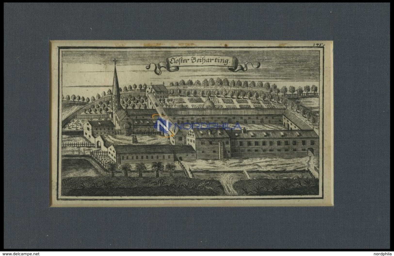 TUNTENHAUSEN: Kloster Beyhartung, Kupferstich Von Ertl, 1687 - Lithographien