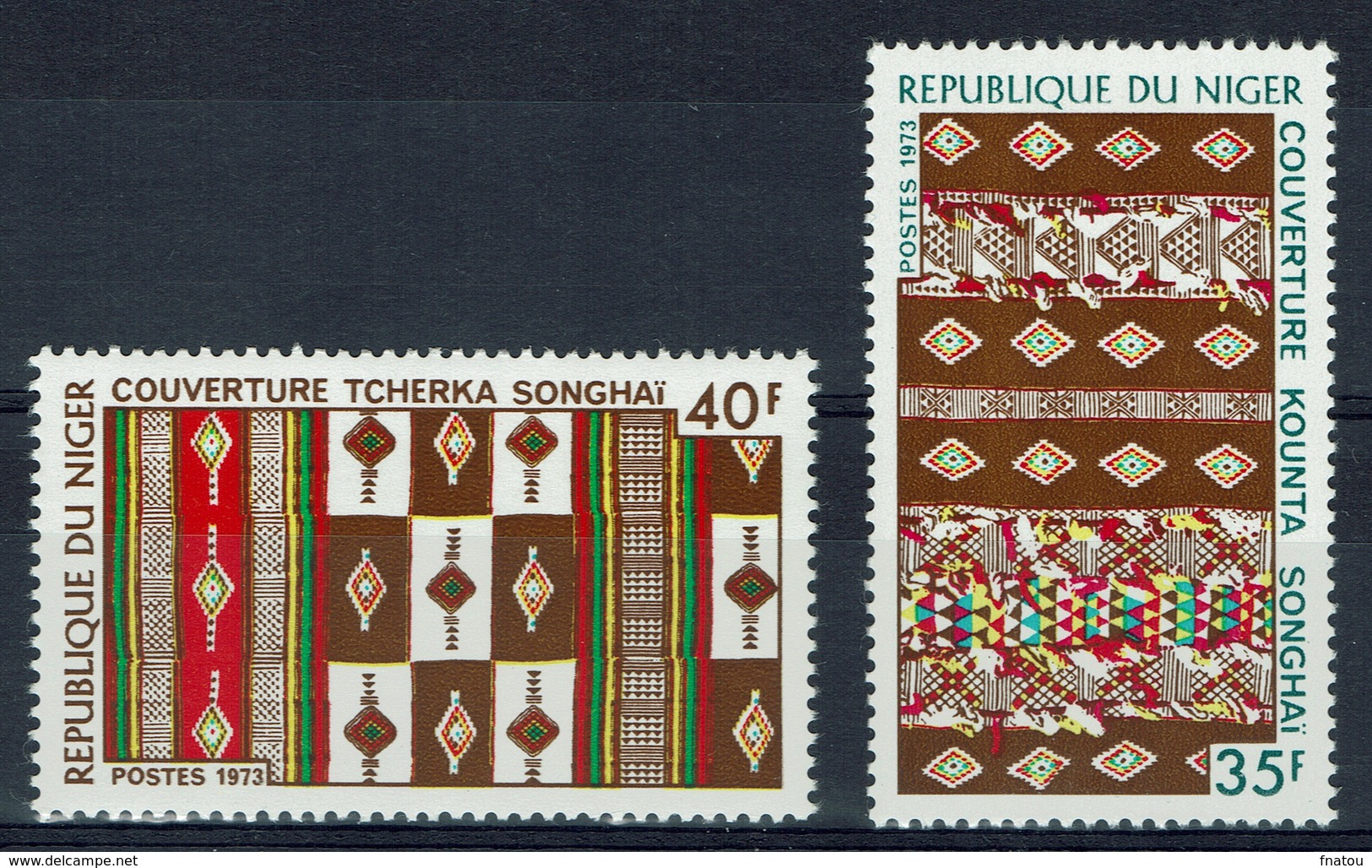 Niger, Nigerien Blankets, 1973, MNH VF A Pair - Niger (1960-...)