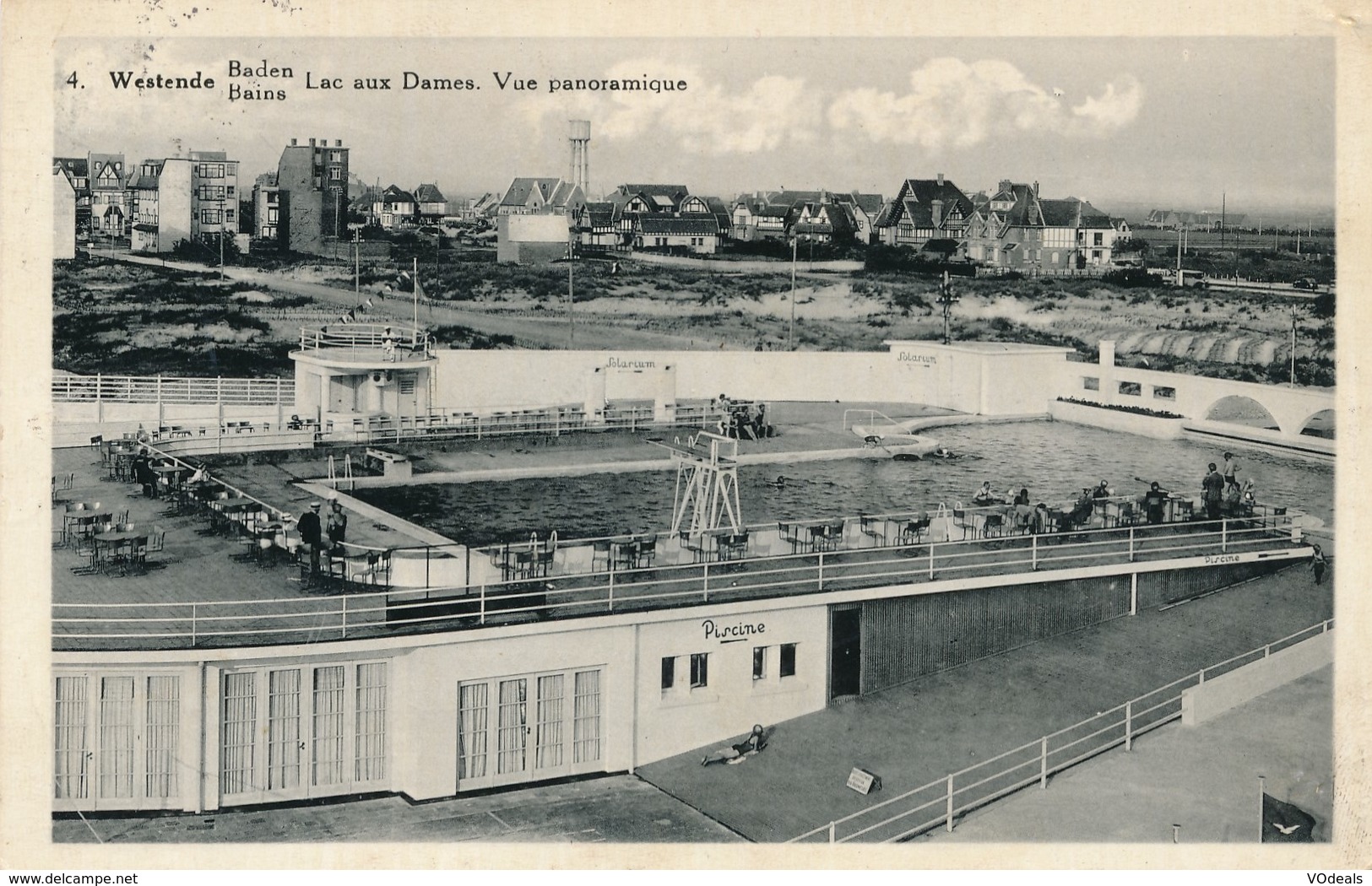 CPA - Belgique - Westende - Bains - Lac Aux Dames - Westende