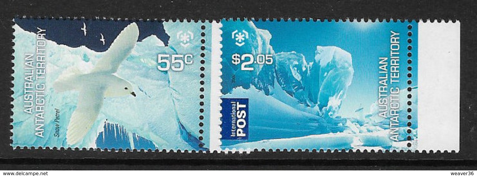Australian Antarctic Territory SG190-191 2009 Poles & Glaciers Set 2v Complete Unmounted Mint [4/4003/6D] - Unused Stamps