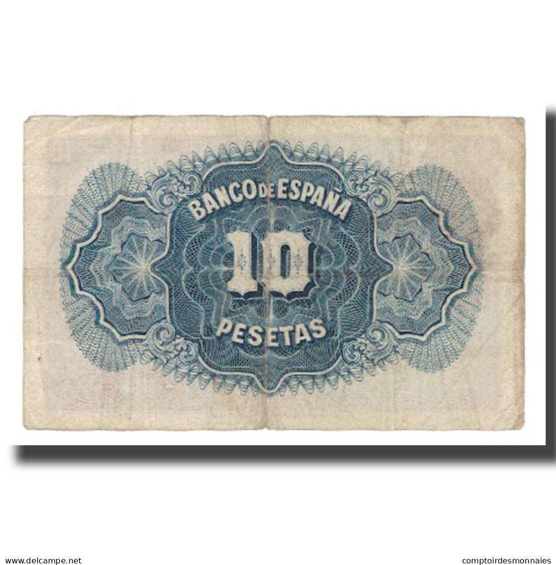 Billet, Espagne, 10 Pesetas, 1935, KM:86a, TB - 10 Pesetas