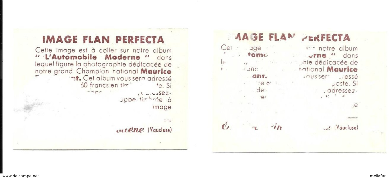 BA21 - IMAGES FLAN PERFECTA - SIMCA COMETE VEDETTE 53 - FORMAT 7 X 5 CM - Voitures