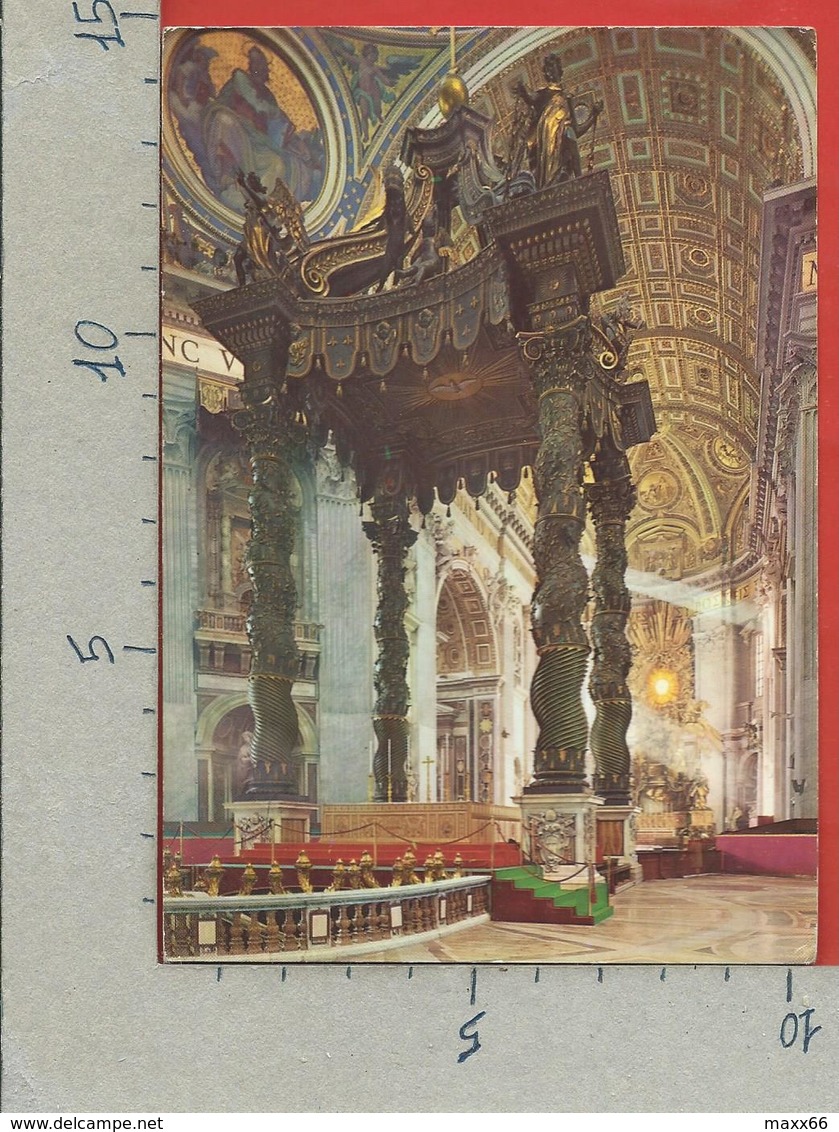 CARTOLINA NV VATICANO - ROMA - Basilica Di S. Pietro - Baldacchino - 10 X 15 - Vaticano