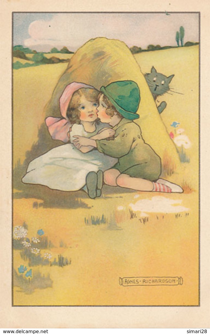 COUPLE D'ENFANT ( ILLUSTRATEUR AGNES RICHARDSON ) - Autres & Non Classés