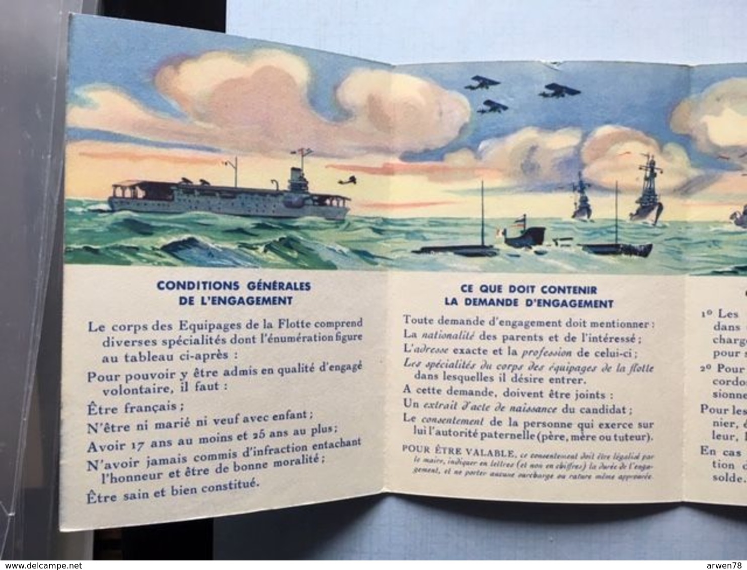 Soyez Marins Plaquette De L'armée Pour L'engagement Volontaire Dans La Marine Militaire - Documents Historiques